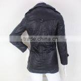 Woen Leather Trench Coat thumbnail-5