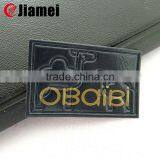 China Leatherware Factory Customized Embossed Fashion Garment pu Leather Patches