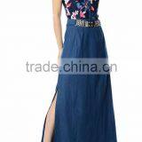 Woman Fashion Maxi Dress Belted Casual Dresses Women Summer thumbnail-3