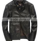 2014 Turkey Bomber Style Leather Jacket Men Winter Fashion Jacket thumbnail-1