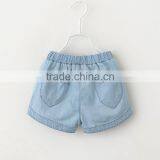 2016 New Design Casual Girl's Denim Shorts With Embroidery thumbnail-2
