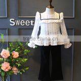 Fall Shirts Boutigue Clothing Girls Primer Hollow Shirt With Embroidery thumbnail-1