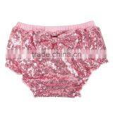 Wholesale Girls Sequin Shorts Newborn Baby Sequin Bloomers With Butterfly Knot thumbnail-5