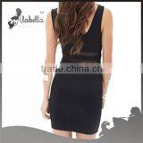 Mesh Panel Bodycon Dress of 2015 Hot Selling Fashion Dress for Women thumbnail-2