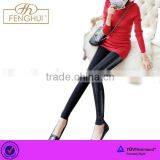 Fall New Imitation Leather Stitching With Thick Leggings thumbnail-1