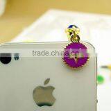 Beautiful Star Pattern Pendant Phone Charms Metal Round Charm Dustproof Jewelry With Crystals thumbnail-5