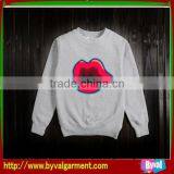 simple unisex blazing red lips sweater