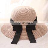 Zm40591b New Fashion Custom Women Hat /beach/sun Visor/ Bowknot Hat thumbnail-4