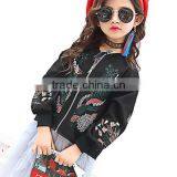 Zm35745a Fancy Girls Coat Wholesale Kid Short Model Baseball Jacket thumbnail-2