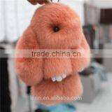 2017 Genuine Rex Rabbit Furs Keychain Pendant Bag Car Charm Tag 18cm Fluffy Bunny Rabbit Keychain Toy Doll Fur Monster Ke Lqb-39 thumbnail-4