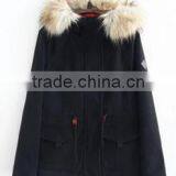 Runwaylover EY0986C Fashion Woman Clothes Fur Collar Women Winter Thick Padded Parka Jacket thumbnail-3