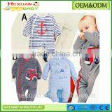 Organic Cotton Long Sleeves Baby Clothes Romper Baby Jumper Wholesale Spring Autumn Infant Boy Striped Long Sleeve thumbnail-1