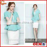 Women Summer Two Pieces Business Suits Office Lady Uniform