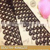 Flower Floral Venice Venise Black Lace Applique Sewing Trims DIY Craft 4.3cm Width thumbnail-1