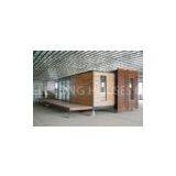 Extended Modified Container House Galvanized Steel Sturcture, Wood Door Panel