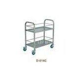 Wheeled Stainless Steel Drinks Trolley With 2 Shelf for Home Use thumbnail-1