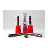 Custom Tungsten 4 Flute Square End Mill / HRC55 Slot End Mill Cutter 0.5-0.6um