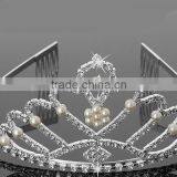 Newest Pearl Crown Wholesale Pearl Hair Band Crystal Brail Hair Band thumbnail-1