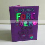 Hot Selling Surface Led Light Colouring Book With Push Button