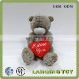 Hot Sale Graduation Gift Teddy Bear Plush Toy With Red Heart thumbnail-1