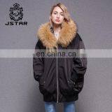 2017 Fashionable Winter Jacket Big Size Women Fur Parka With Raccoon Fur Collar Big Size thumbnail-5