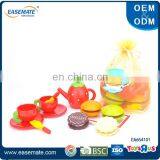 Wooden Play Food Set Afternoon Tea Pot Toys Set