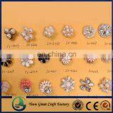 22mm Star Rhinestone Pearl Button For Hair Accessories Clothing