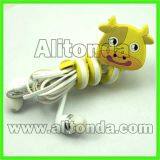Custom Soft Cartoon Figure Animal Flower Food Cable Tidy thumbnail-3