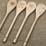 Wooden Spoons,Made of Chinese Cherry,with Laser Printing thumbnail-2