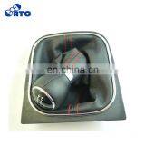 High Quality 5-Speed Manual Leather Gear Shift Knob Red Stitch For VW GOLF MK6 Jetta OEM 1KD711113A thumbnail-2