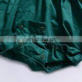 Ins 2019 SUMMER Fly Sleeved Sequins Baby Bodysuits Kids Backless Cotton Rompers Jumpsuits Red & Green thumbnail-6