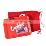 HQP-XJ07 HongQiang NEW LED Wholesale Cheap Cigarette Rolling Tray Portable Metal Tinplate Automatic Luminous Tray thumbnail-2