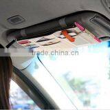 New Multi-purpose Auto Car Sun Visor Organizer Pouch Bag Card Storage Holder Beige thumbnail-4