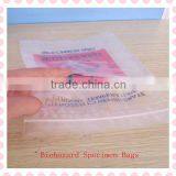 Plastic Biohazard Specimen Bags With Back Pouch thumbnail-1