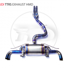 Titanium Alloy Exhaust Pipe Manifold Downpipe is Suitable for Audi TTRS Auto Modification Electronic Valve whatsapp008613189999301