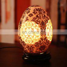 Special Chinese Ivory Color Glazed Ceramic Bedroom Lamp thumbnail-3
