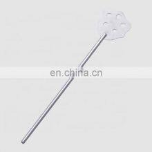 Factory Direct Customable 4 Inch Novelty Restaurant Cocktail Stirrer Metal Swizzle Stick