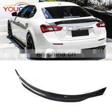 Carbon fiber ASPEC style rear trunk wing spoiler for Maserati Ghibli 2014-2018