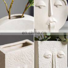 Human Face Expression Plants Pot Vase Planter Home Office Desktop Decor Gift Living Room Decorations thumbnail-5