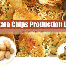 Commercial 100kg/h Semi Auto Frozen Production of Potato Chips Producing Plant Machines French Fries Production Line thumbnail-3