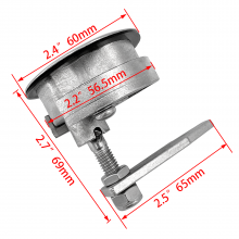 ISURE MARINE Boat Accessories Latch Turning Lift Handle Stainless Steel Flush NON Locking thumbnail-3