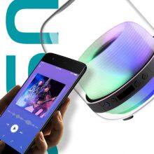 Newset Bluetooth Wireless TWS Mini Portable Speaker With LED Light OEM Logo Surround Subwoofer Speaker thumbnail-2