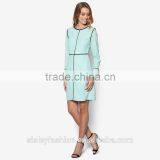 Women Jersey Long Sleeve Fashionable High Quality Ladies Western Dress Design D281 thumbnail-4