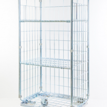 Large Metal Collapsible Storage Warehouse Roll Cage Cart Trolley thumbnail-2