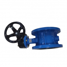 Cast Iron GG25 GGG50 Ductile Iron PN16 Flange Eccentric Butterfly Valve EPDM Soft Seal Manual Butterfly Valve thumbnail-4