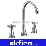 Classic Swan Type Dual Hanldle Basin Mixer Faucet