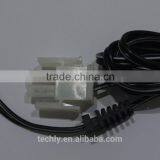 Black /White Twins Wire Crimp Molex Terminal and Insert 2 PIN Connector Wiring Harness