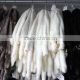 Luxury White Real Mink Fur Wholepieces Skin and Fur Pelt For Gorgeous Coats of Women thumbnail-1