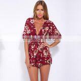 New Styles Womans Retro Printing Jumpsuit Playsuit Women Summer Beach Apparel Designer One Piece Party Dress Quality Choice thumbnail-2