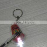 Promotional Gifts Airplane Shape Mini Led Flashlight Keychain Pvc Led Keychain